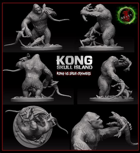 Kong Skull Island Kong Vs Skull Crawlers By Joshuasmith85 On Deviantart