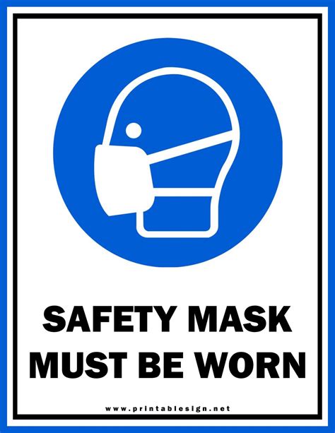 Health And Safety Mandatory Signs Template Free