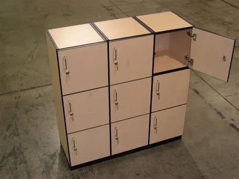 Hoomek Office Wooden Locker For Bags Mobile File Storage Multipurpose