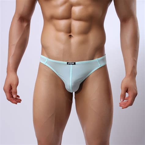 2016 Men Underwear 10 Pcs New Sexy Pouch Men Sheer Bikini Underwear