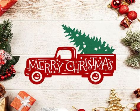 Free Free 143 Merry Christmas Truck Svg Free SVG PNG EPS DXF File