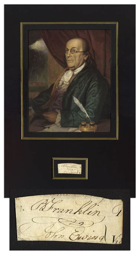 Sell A Benjamin Franklin Signature Autograph At Nate D Sanders Auctions