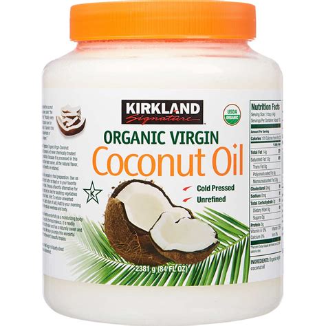 Organic Virgin Coconut Oil Unrefined Cold Pressed Chemical Free 84 Oz