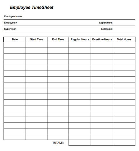 7 Sample Excel Timesheets Sample Templates