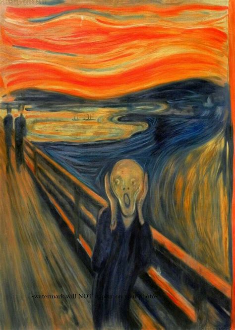 5x7 The Scream Photo 1893 Painting Edvard Munch Scary Photo Etsy