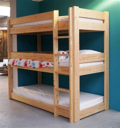 This collection of bunk bed plans includes ideas for simple bunk beds that only take simple basic bunk bed plans can be used to build with almost any type of wood. Diy Triple Bunk Beds - WoodWorking Projects & Plans