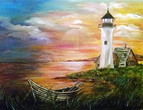 Lighthouse Acrylic Gallery Becky Sirmans The Art Sherpa
