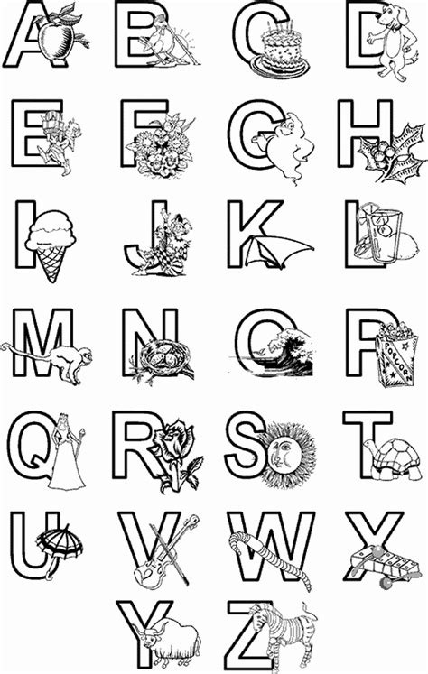 Free Printable Preschool Alphabet Coloring Pages Free Printable