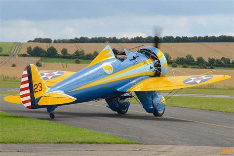 Boeing P 26 Peashooter Fighter At Flying Legends Duxford 2014