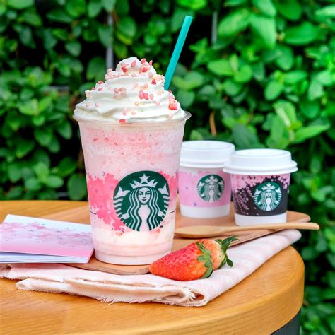 Starbucks Releases Strawberry Honey Blossom Creme Frappuccino Teen Vogue