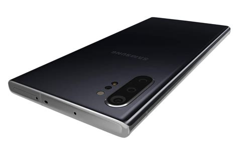 Samsung Galaxy Note 10 Plus Aura Black 3d Model By Reverart