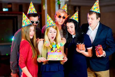 Young Peoples Birthday Party Stock Photo Image Of Happy Large 86666736