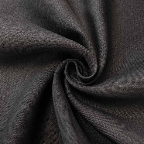Linen Fabric 60 Wide Natural 100 Linen By The Yard Charcoal Grey