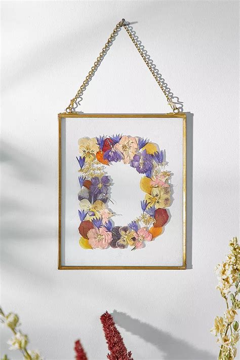 Remove the backing and wipe it down with a damp paper towel. Pressed Flowers Initial Letter Frame in 2020 | Pressed ...