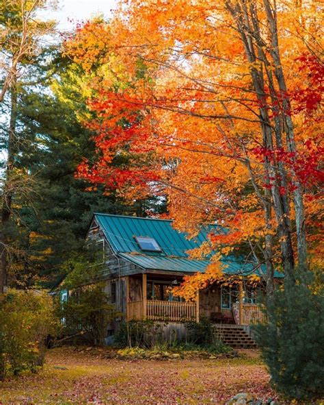 Beautiful World Beautiful Places Vermont Fall Ecological House