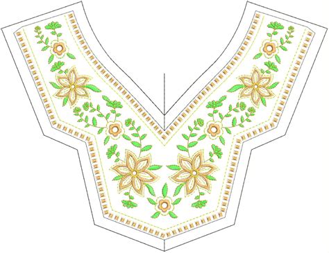 Embdesigntube Indonesian 2012 Sequin Embroidered Neck Design By Zhao Bin