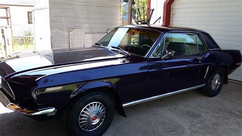 Metallic Purple 1968 Ford Mustang Coupe Automatic For Sale