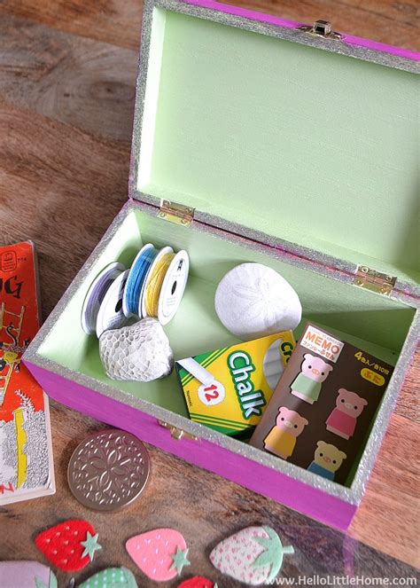 Diy Kids Treasure Box Easy Step By Step Tutorial Hello Little Home