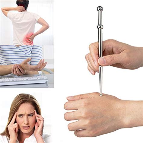 Feelfree Sport Stainless Steel Manual Acupuncture Pen Reflexology Acupressure Massage Tools Deep