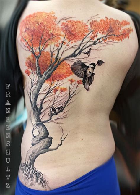 Tree With Birds Tattoo Done By Frankenshultz Artlabs Tattoo Studio