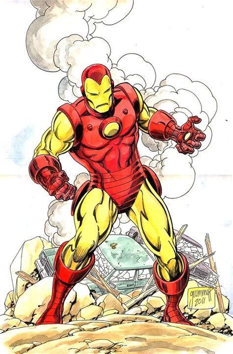 Iron Man By Tom Grummett Iron Man Comic Iron Man