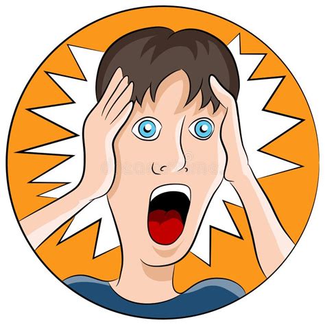 Shocked Facial Expression Stock Vector Illustration Of Stunned 42277240