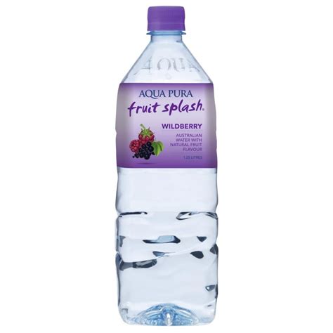 Aqua Pura Fruit Splash Wildberry Flavoured Water 125l 19311755300528