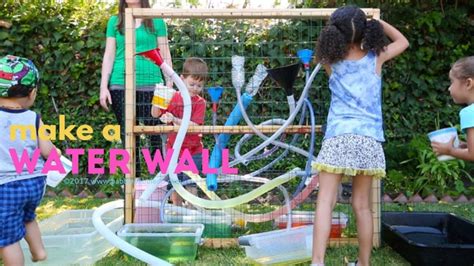 Diy Recycled Water Wall Activity Board For Kids Water Play