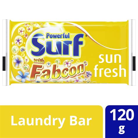 Surf Bar Detergent Sun Fresh 120g Jumbo Cut Csi Supermarket