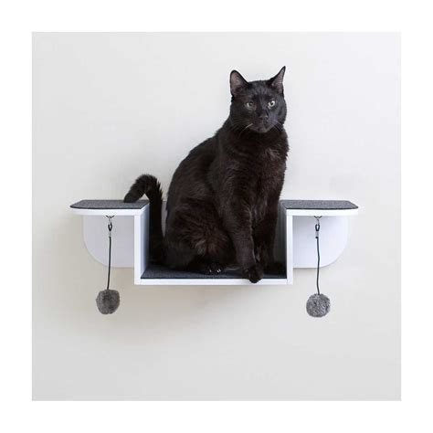 Wall mounted cat bed, allows cats climb and sleep on a high perch. Nest Perch Wall-mounted Cat Perch & Lounge - CatsPlay ...