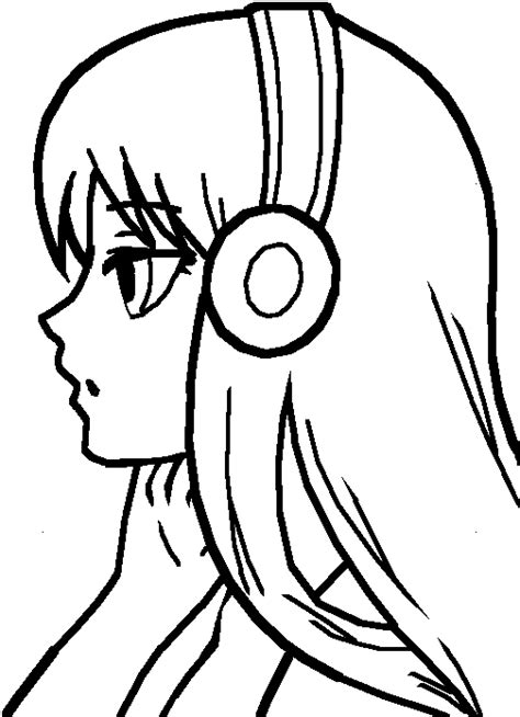 Download Girl Base Simple Easy Anime Drawings Png Image With No