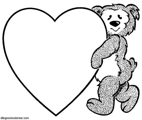 Dibujos Sin Colorear: Dibujos de Corazones para Colorear
