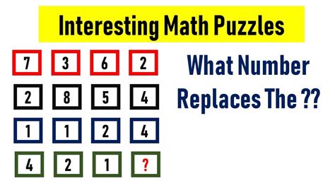 Interesting Math Puzzles 5 Hard Math Puzzles To Test Your Math Iq