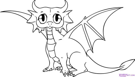 Are you ready to learn how to draw dragons? How to Draw a Cartoon Dragon, Step by Step, Dragons, Draw ...