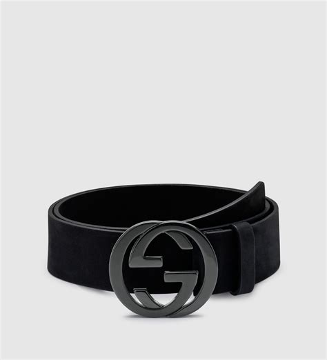 Mens White Leather Gucci Belt