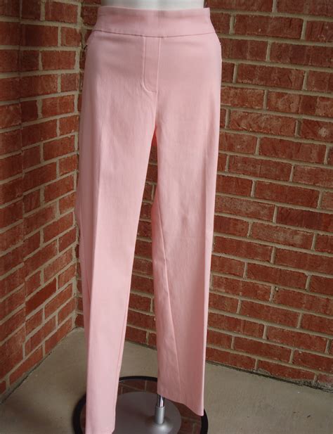 Soho Apparel Comport Stretch Pink Straightslim Leg Stretchy Pants