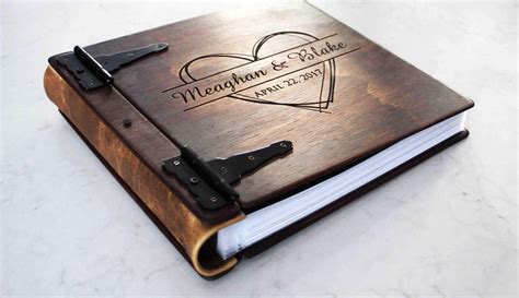 This Handmade Wooden Book Is Made To Order From Hand Cut And Sanded Wooden Sheets Stained Using