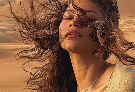 Zendaya Posts Stunning Photo In Unbuttoned Shirt In The Desert
