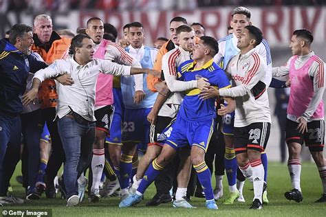 River Plate Vs Boca Juniors Superclasico Ends In Huge Brawl With Six