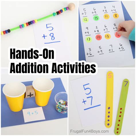 The Best Addition Activities Simple Materials Frugal Fun For Boys