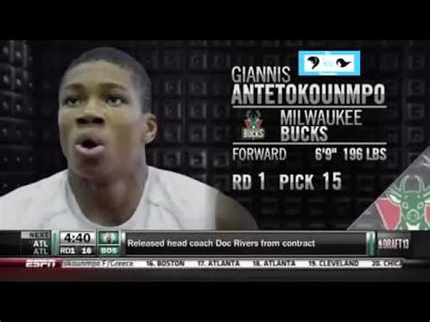 He won the nba's most improved player. Giannis Antetokounmpo Milwaukee Bucks 15th Pick NBA Draft ...