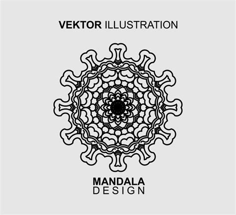 Hand Drawn Mandala Design Vector Illustration 13538811 Vector Art At