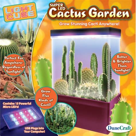 For tiny seedlings just germinated and not. Cactus Garden LED Light Cube Plant Kit - Educational Toys ...