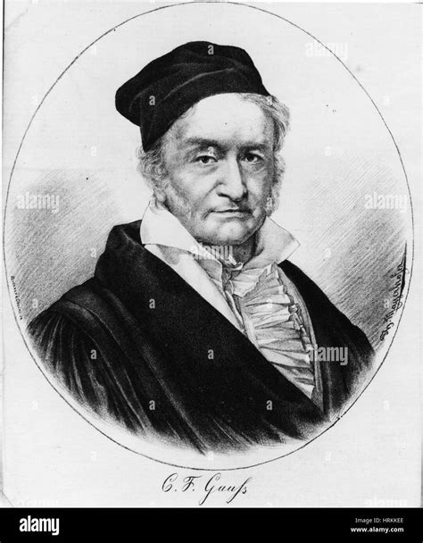 Carl Friedrich Gauss Matemático Alemán Fotografía De Stock Alamy