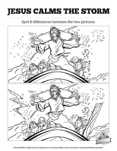 10 Jesus Calms A Storm Coloring Page Thousand Of The Best Printable
