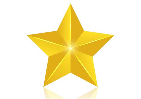 3D Golden Star Vector - Download Free Vectors, Clipart ...