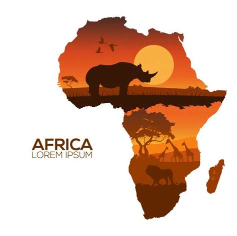 Premium Vector Africa Map Africa Drawing Africa Art Africa Map