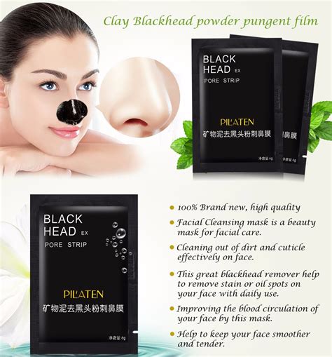 pilaten deep cleansing peel off blackhead remover black head pore strip nose mask 6g buy black