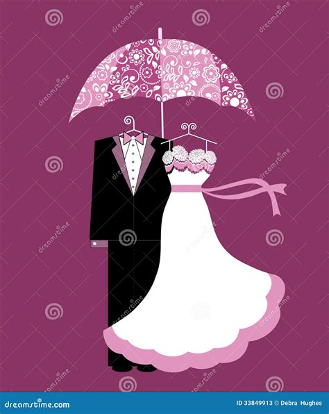 Wedding Shower Bride And Groom Stock Vector Illustration Of Flare