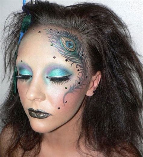 20 Peacock Feather Inspired Eye Make Up Designs Ideas Looks 7 Peacock